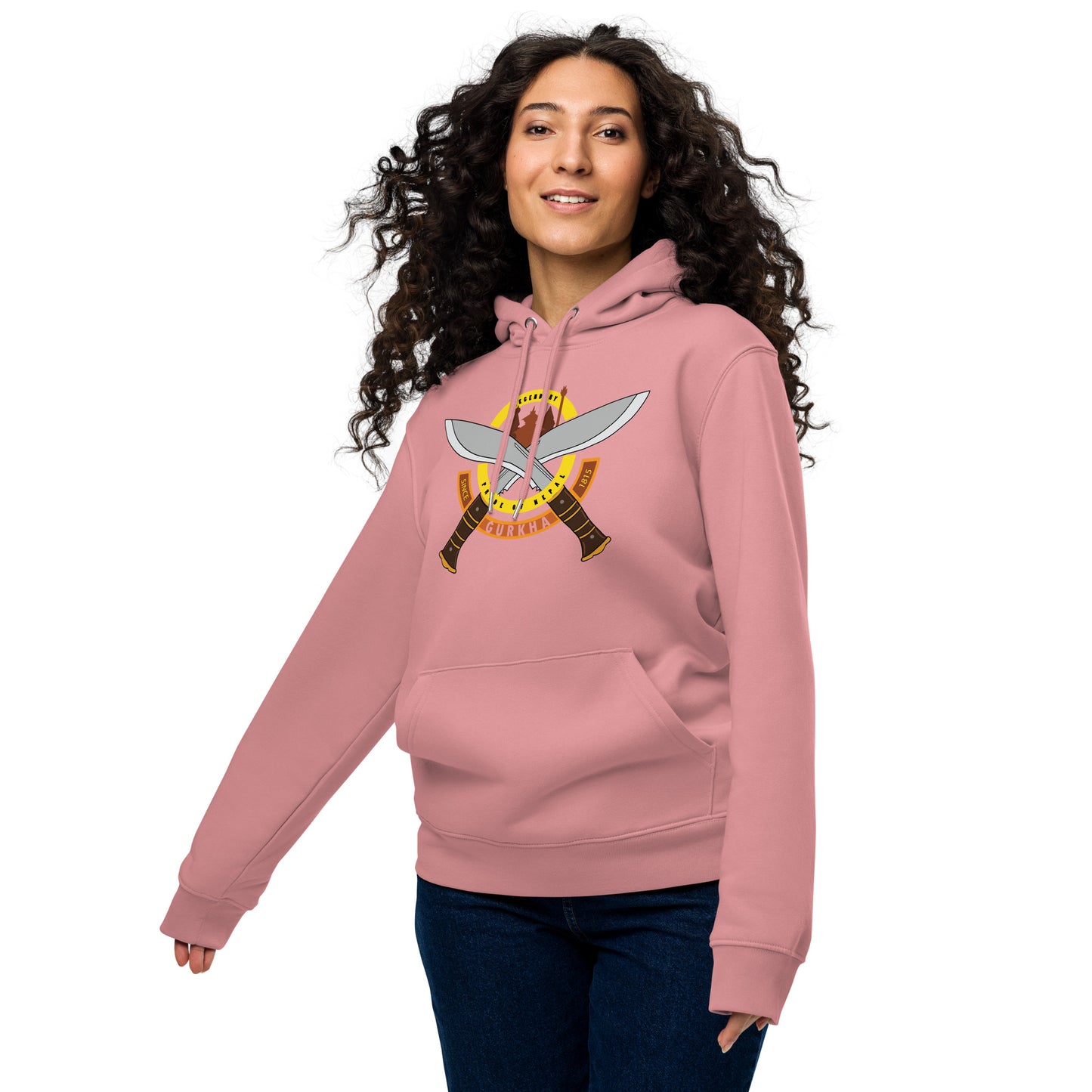 Women's Premium eco hoodie Plus Size Gurkha Khukuri