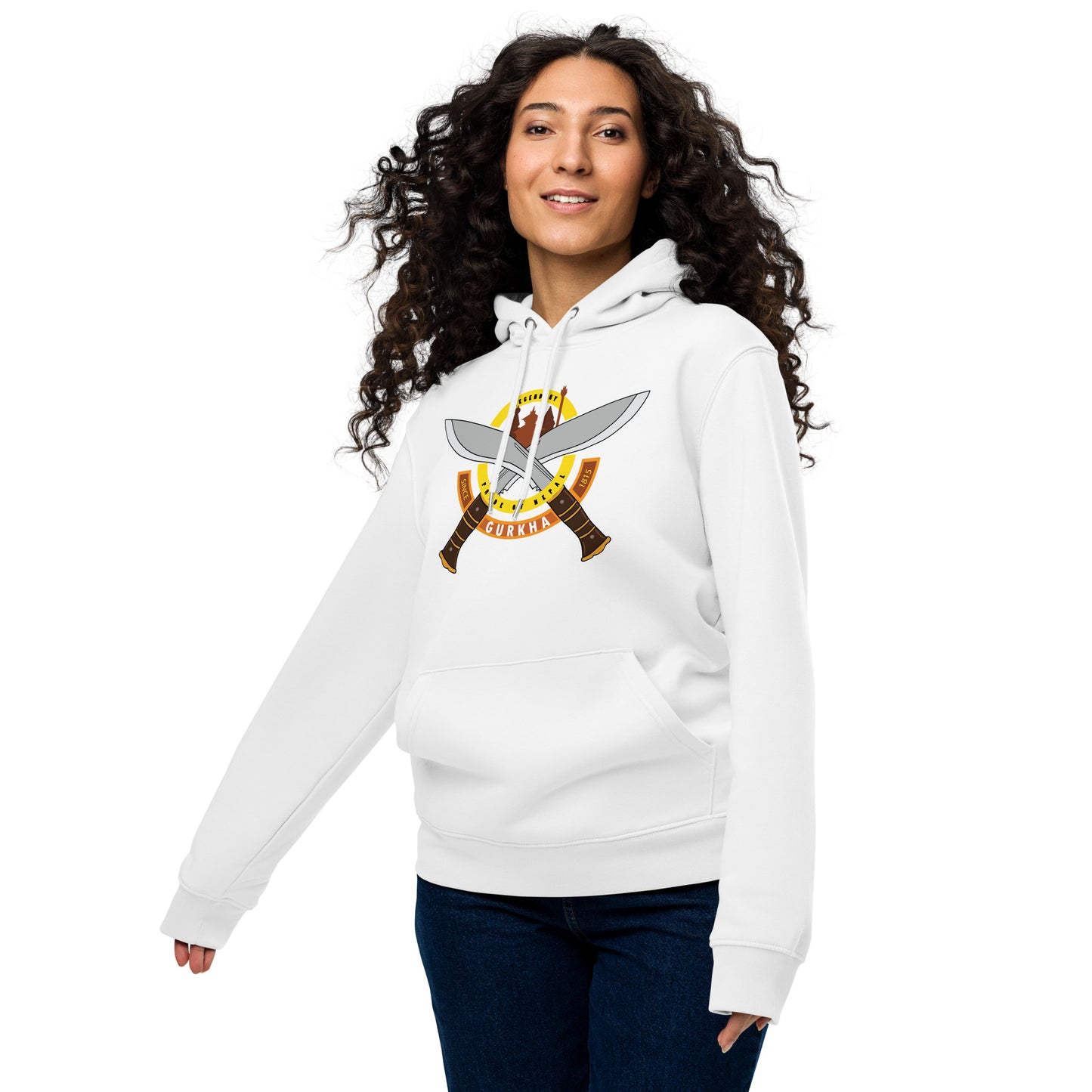 Women's Premium eco hoodie Plus Size Gurkha Khukuri